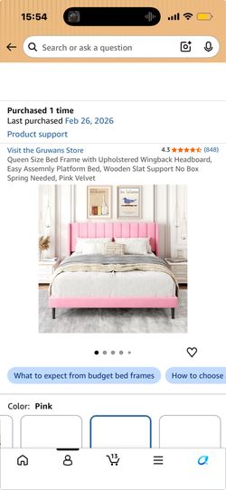 Queen bed frame