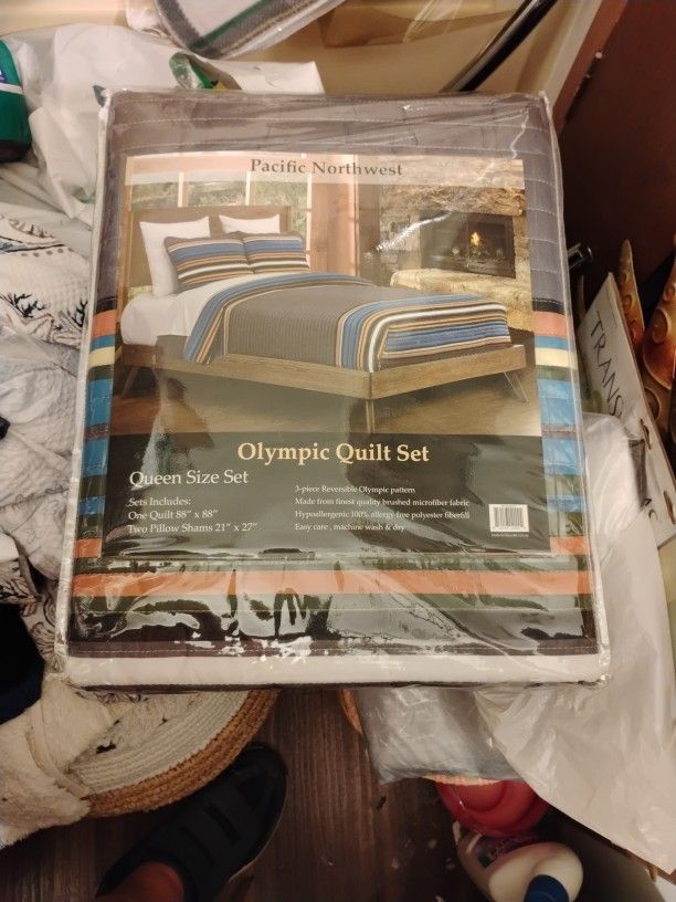 Pacific NW OLYMPIC Quilt Queen Set
