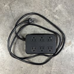 Heavy-Duty 6-Outlet Power Strip w/ On-Off Switch 