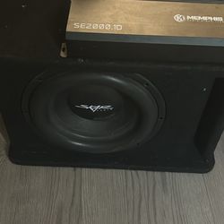 10 Inch Skar Subwoofer With 2000watt Amp 