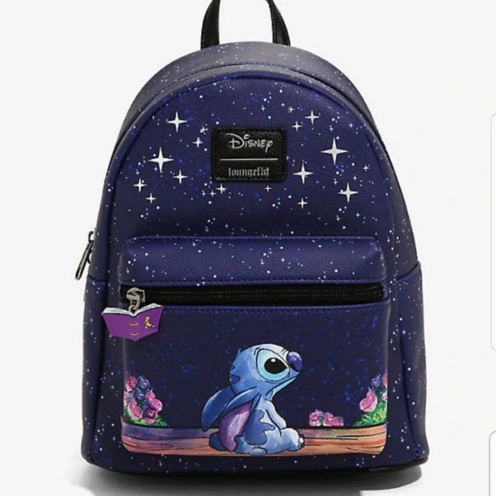 RARE! Loungefly Disney Lilo & Stitch Starry Night Mini Backpack