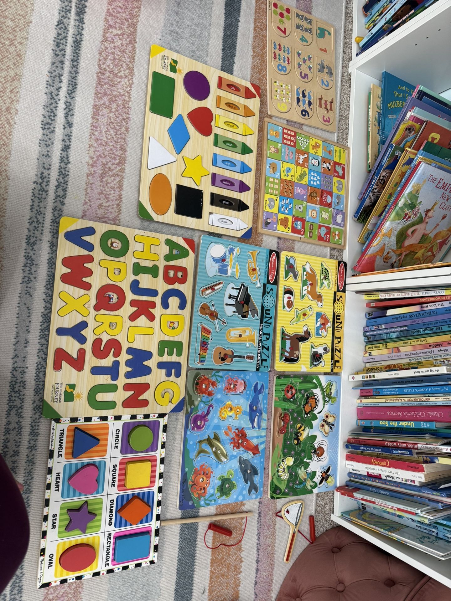 Melissa And Doug Learning Puzzles And Others Lot