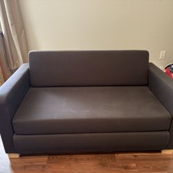 Two Seater Dark Gray Couch For Sale $75
