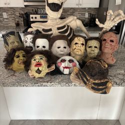 Halloween Horror Masks Frankenstein Terrifier Saw Michael Myers Freddy Krueger Texas Chainsaw