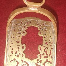Unique historical equestrian collectible brass stirrup