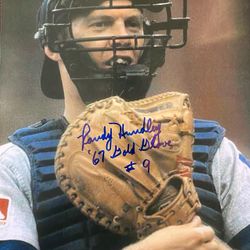 Chicago Cubs Randy Hundley Signed 8x10 w/ Inscription 