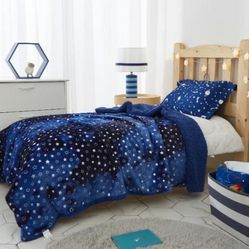 Your Zone~Glimmer Throw  Reverse  to Fleece Sherpa 50/60