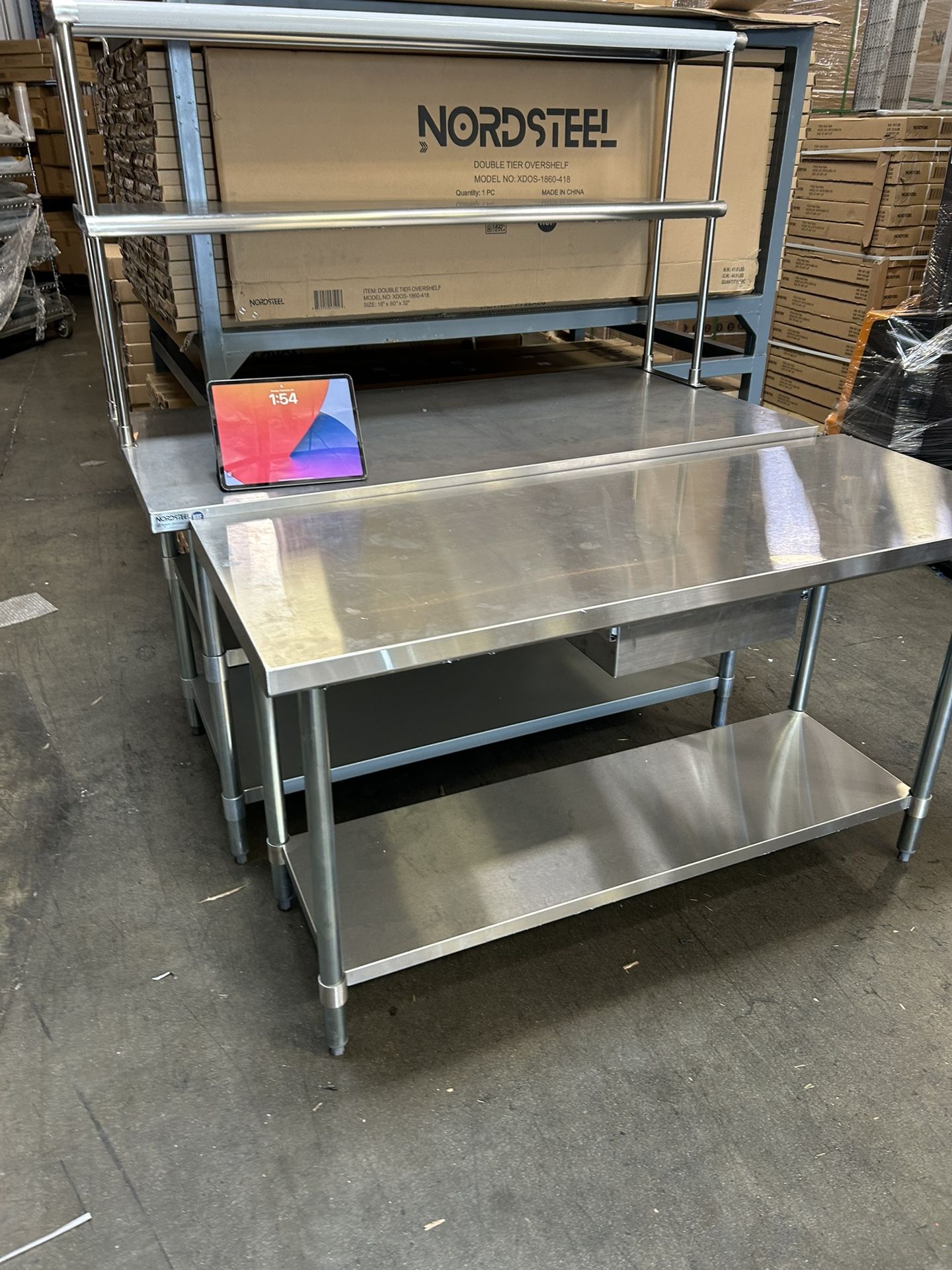 New Stainless Steel Work Tables NSF NORDSTEEL 