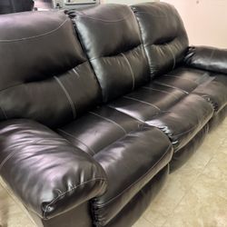 Leather Couch Recliner 