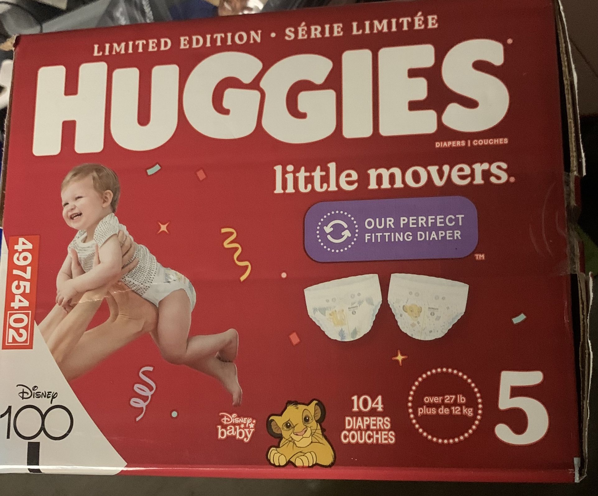 HUGGIES….SIZE 5…$40