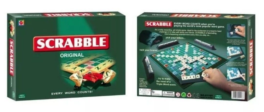 Scrabble Original Classic Vintage Family Word Board Game NEW Factory Sealed