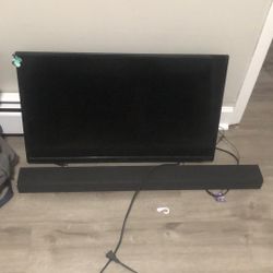 22 “ Roku TV ( With Sound Bar Included) 