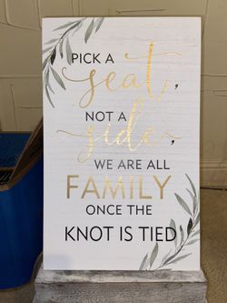 Wedding sign