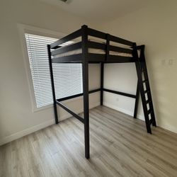 IKEA Loft Bed Frame + Mattress – Never Used