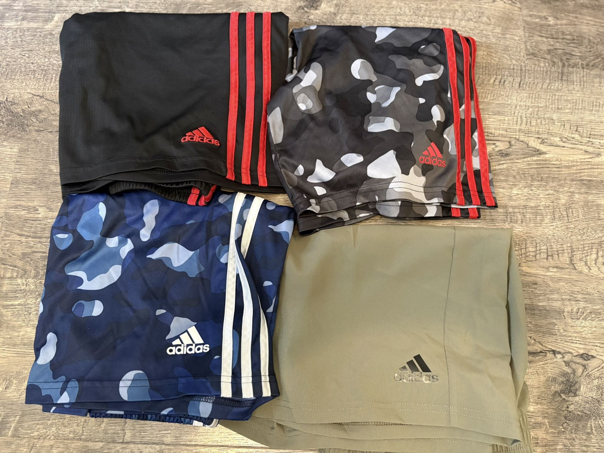 Set of 4 boys Adidas athletic shorts