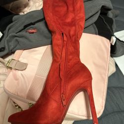 Red Fashion Nova Heels 
