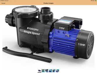 BlueAquastrong In/Above Ground Pool Pump High Flow Self Primming Swimming Pool Pump,Aqua Blue 400+ bought in past month ( never used open box $150.00 