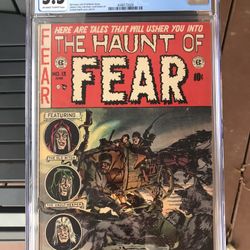 Haunt Of Fear #13 (1952) CGC 5.5 — O/w To White; Graham Ingels Wolf Attack Cover