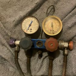 A/c System Gauge Set, Used To Test Diagnose And Recharge R134a Systems 