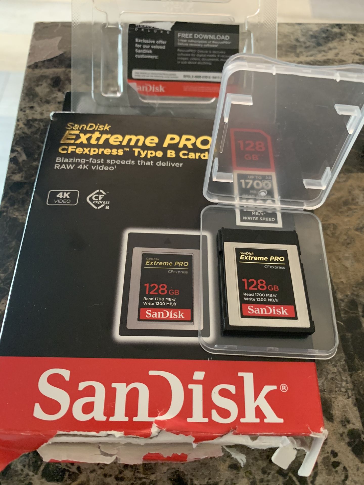 SanDisk Extreme Pro CFexpress Type B Card 128GB