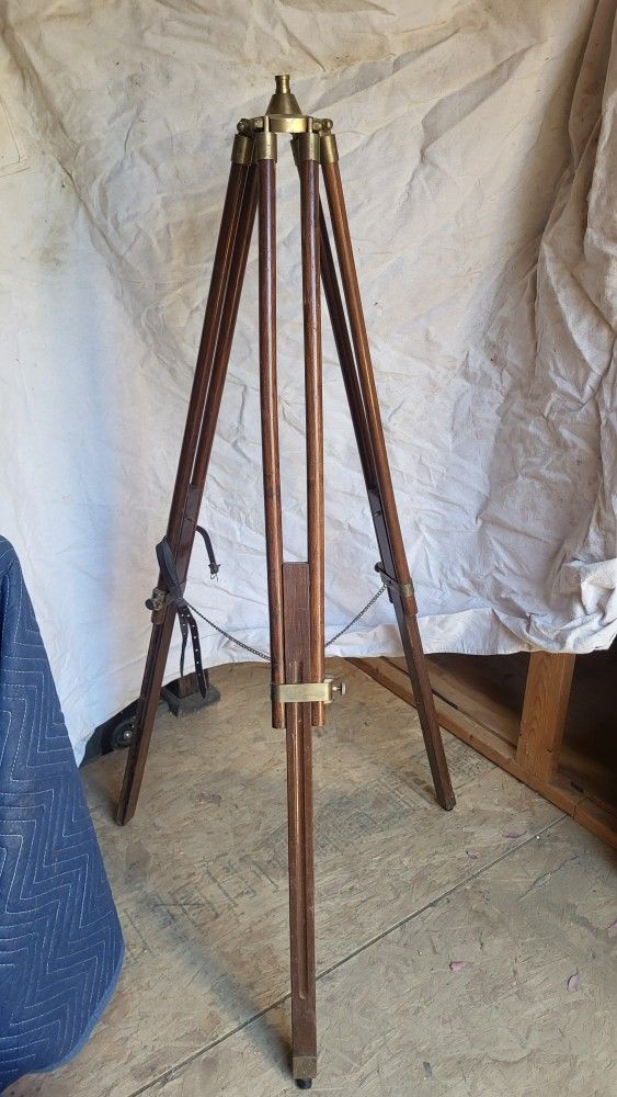 Antique Vintage Wooden Tripod