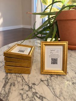 Small Gold Picture Frames Set of 6.