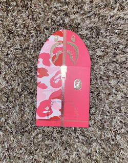 A Bathing Ape Pink Camo Bape Envelope Shark Authentic