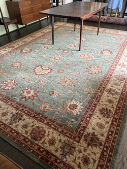 Wool rug 9” x 12”