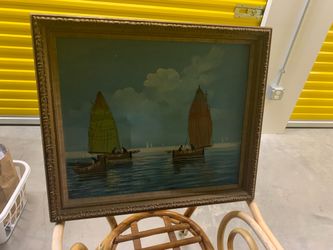 Framed Nautical Painting