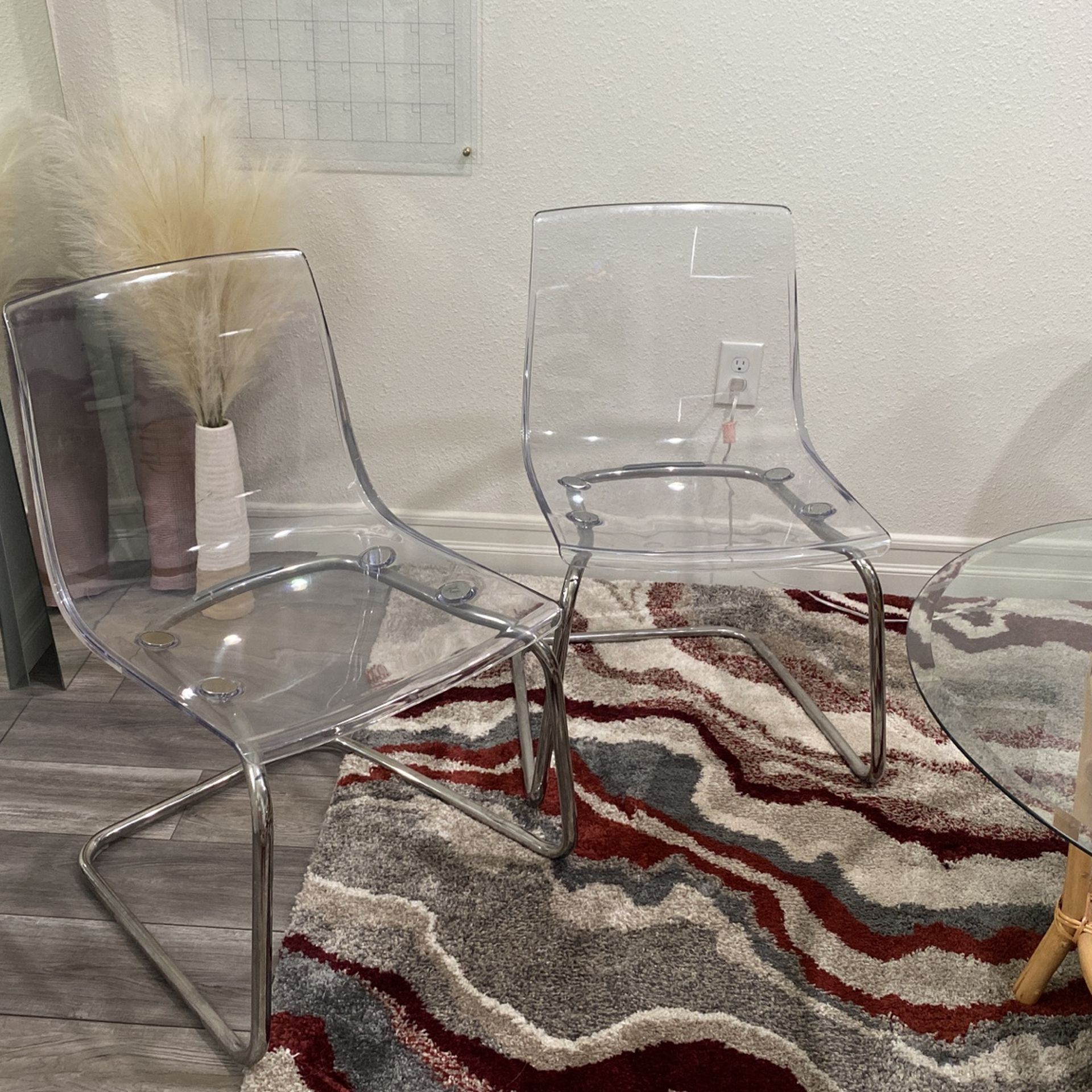 IKEA Acrylic Chairs