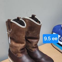 Thorogood Work Boot Size 9.5 ee STEEL ROUND TOE 