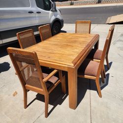 Vintage Dining Table With 6 Chairs For Sale In Manteca 
