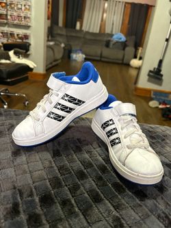 Adidas Kids Low-Top Sneakers White Blue kids 13c