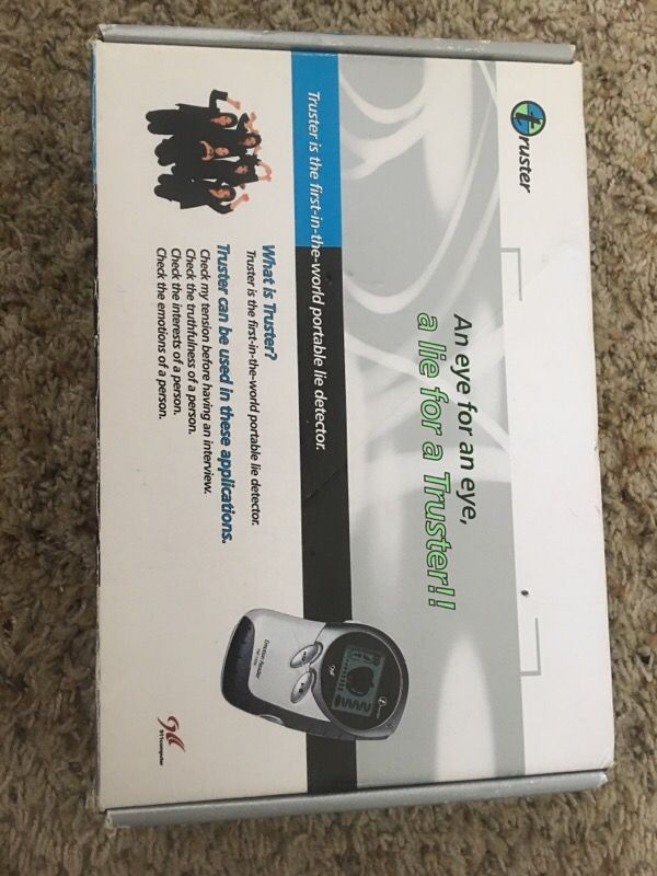 Portable truster lie detector
