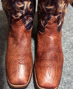 Nocona Brown Leather Western Cowboy Boots