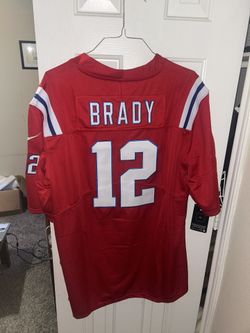 Tom Brady red New England Patriots jersey size 2xl 