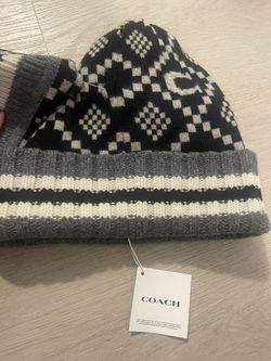 Women’s Coach Hat & Reversible Scarf Set