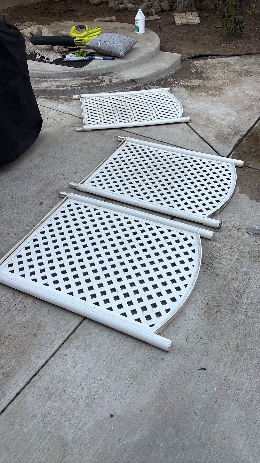 Free White Enclo Privacy Fence Panels (3 total)