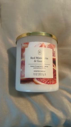 Red mandarin and Guava candle from target