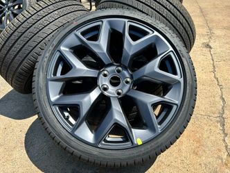 FREE DELIVERY OEM Tesla Model X 22” Machina Wheels (NO CAPS) Rims Pirelli AS 100%