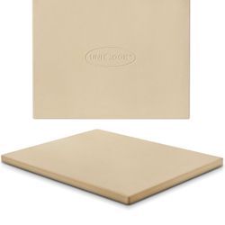 Unicook Pizza Stone, Heavy Duty Cordierite Pizza Pan for Oven and Grill, Thermal Shock Resistant Baking Stone for Bread, 15 X 12 Inch Rectangular, 6.8