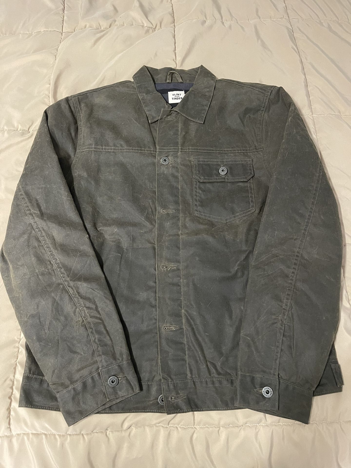 Flint And Tinder- Waxed Trucker Jacket