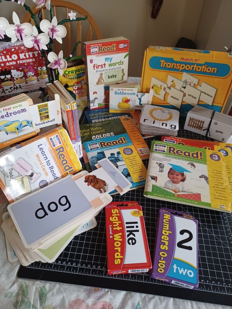 Some "Your Baby Can Read Learning" set Books And "Matching Words" Cards.