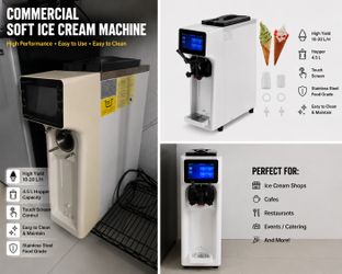 Commercial Soft Ice Cream Machine – Touch Screen 4.5L