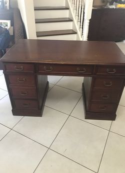 Antique Wood Desk with dovetail drawers