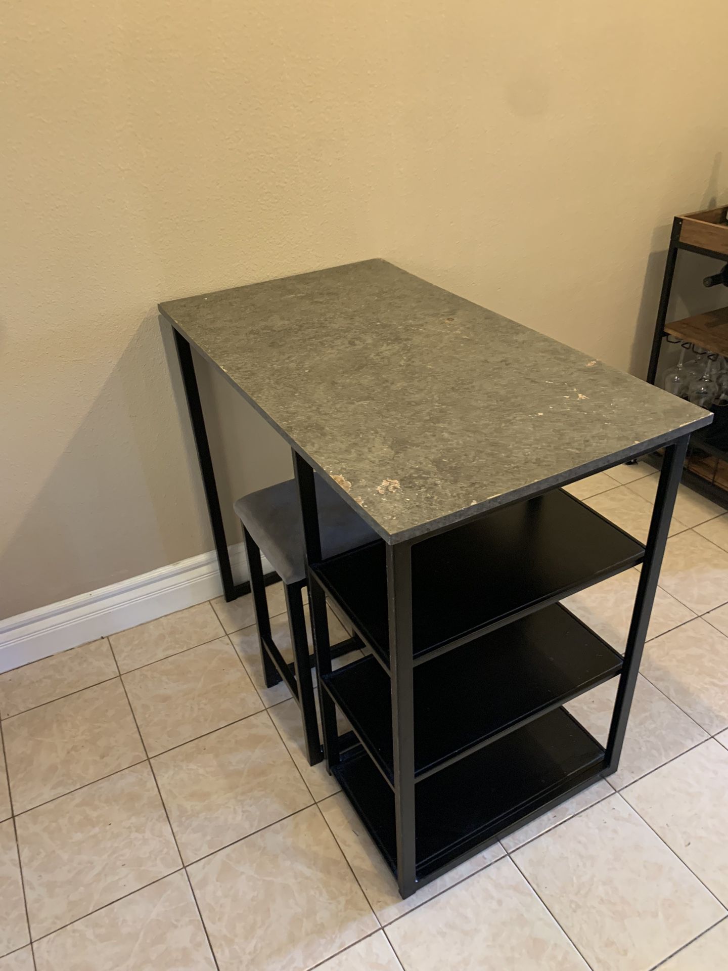 Dining Room High Top Table (2 Stools Included