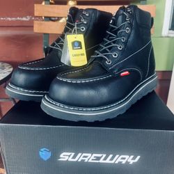 SUREWAY STEEL TOE WORK BOOTS 