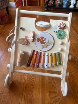 Wood push walker for baby’s
