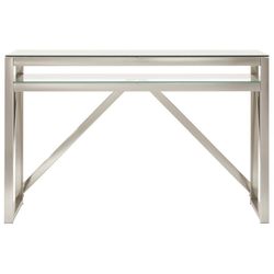 Glass Top Console Table