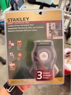 stanley 3 outlet 24 hour mechanical timer